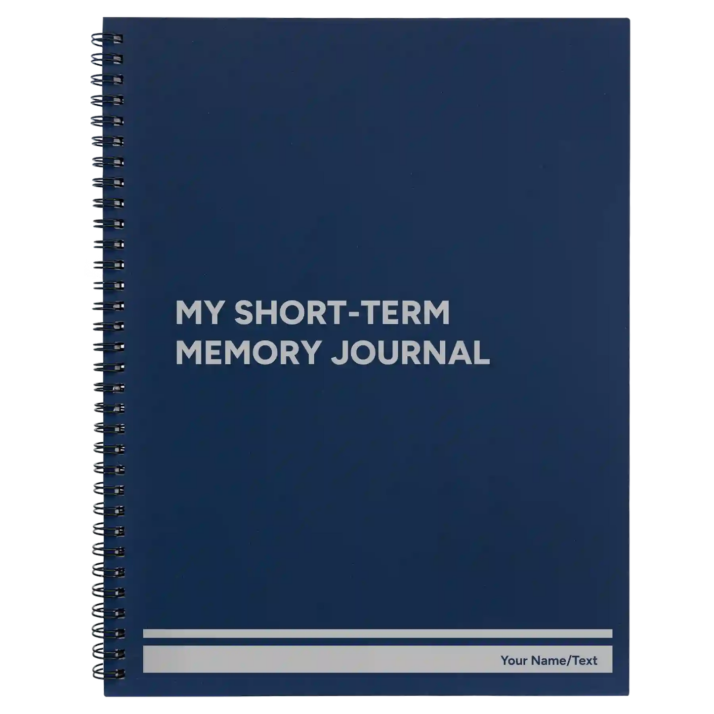 Personalized My Short-Term Memory Journal Spiral Notebook (large) | Blue