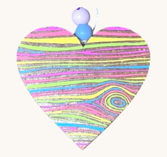 Pastel rustic heart