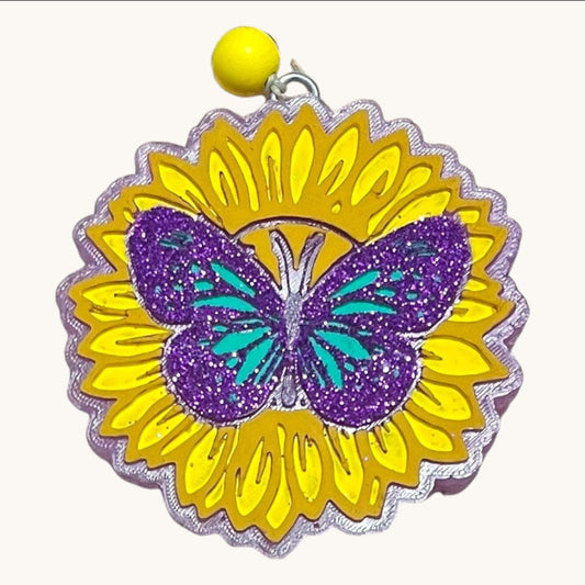 Sunflower and Flutterby
