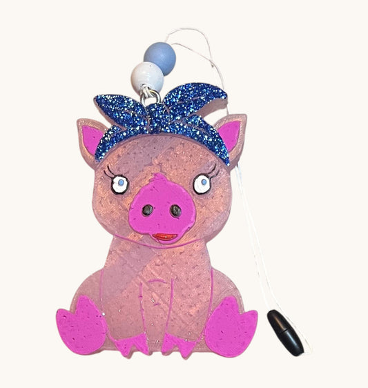 Pig with Bow