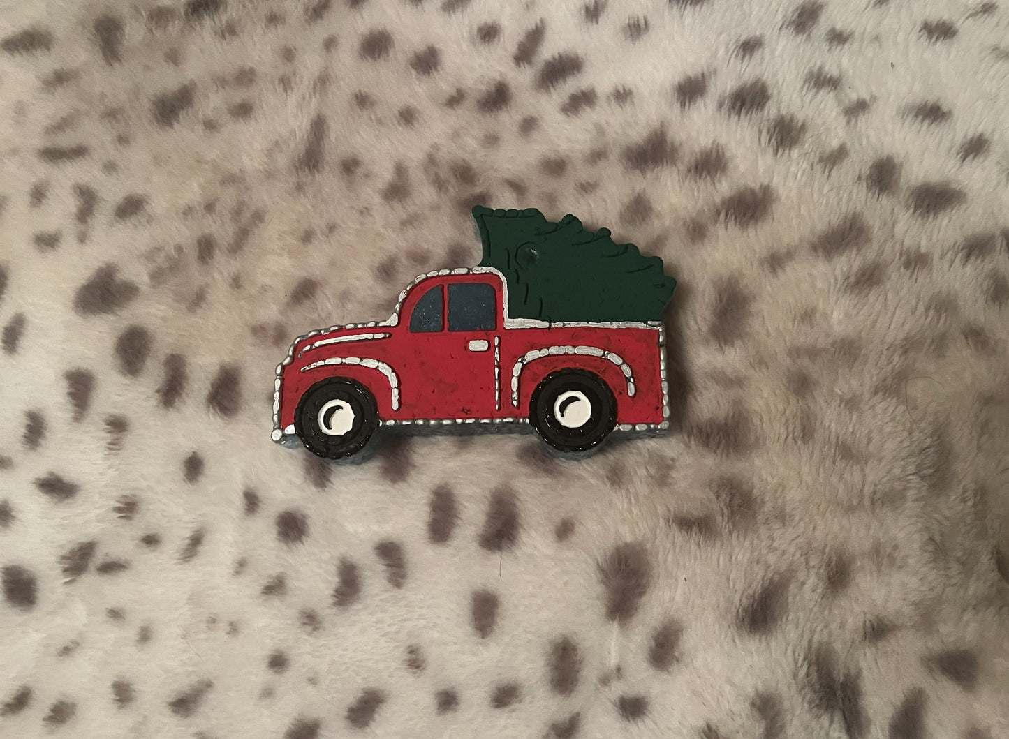 Red Truck and Christmas Tree